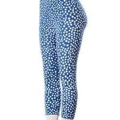 Just Cozy Blue Dotted - Capris