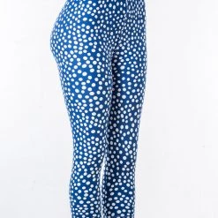 Just Cozy Blue Dotted - Capris