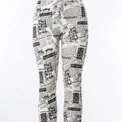 Just Cozy News Paper - Capris
