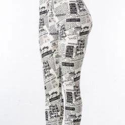 Just Cozy News Paper - Capris