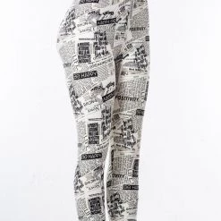Just Cozy News Paper - Capris