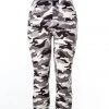 Just Cozy Light Grey Camo- Capris