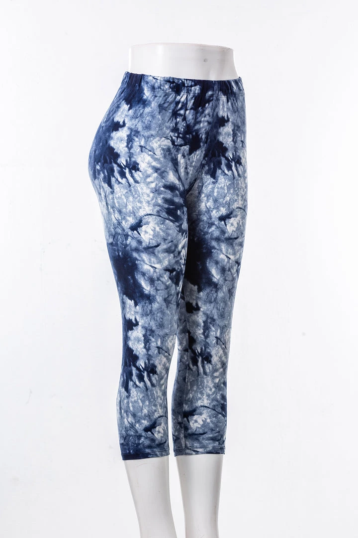 Just Cozy Blue Splash - Capris 5 Just Cozy Blue Splash - Capris