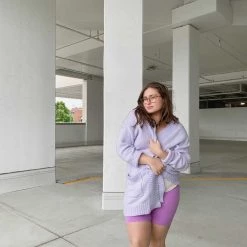 Just Cozy Lilac Shorts Biker Shorts