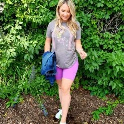 Just Cozy Lilac Shorts Biker Shorts