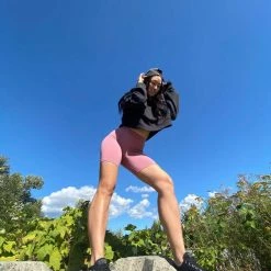 Just Cozy Biker Shorts Pink Shorts