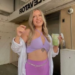 Just Cozy Lilac Shorts Biker Shorts