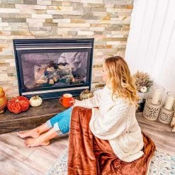 Just Cozy Blankets Dark Brown - Sherpa Blanket