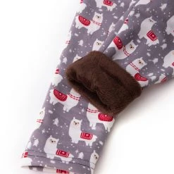 Just Cozy Kid's Fur-Lined Christmas Llama Kid's - Cozy Lined