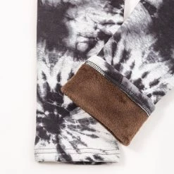 Just Cozy Black Tie Dye - Cozy Lined Fur-Lined