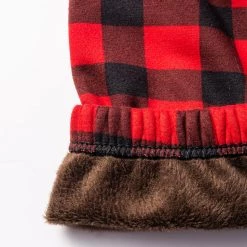 Just Cozy Red Plaid Kid's - Cozy Lined Kid's Fur-Lined