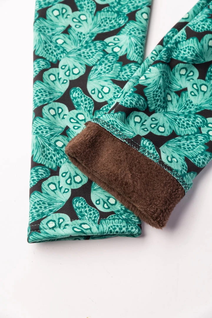 Just Cozy Fur-Lined Aqua Butterfly - Cozy Lined 7 Just Cozy Fur-Lined Aqua Butterfly - Cozy Lined