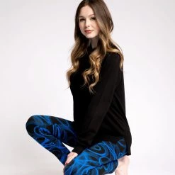 Just Cozy Blue Strokes - Cozy Lined Fur-Lined