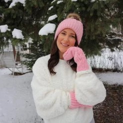 Just Cozy Pink - Cozy Lined Mittens