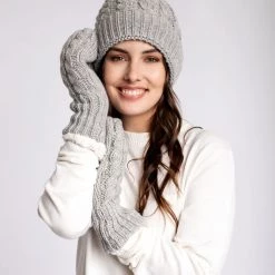 Just Cozy Knitted Hats Grey - Cozy Lined Hat