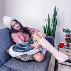 Just Cozy Coral - Cozy Slipper Socks