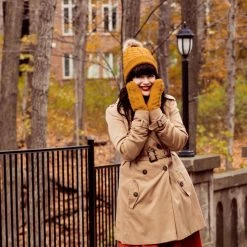 Just Cozy Mustard Yellow - Cozy Lined Hat Knitted Hats