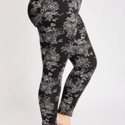 Just Cozy Fur-Lined Black Floral - Cozy Lined