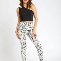Just Cozy White And Black Splatter - All Season