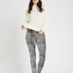 Just Cozy White Leopard - Cozy Lined 11 Just Cozy White Leopard - Cozy Lined