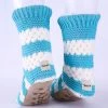 Just Cozy Sky Blue & White - Cozy Slipper Socks
