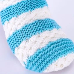 Just Cozy Sky Blue & White - Cozy Slipper Socks