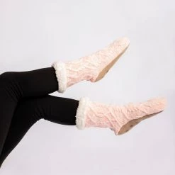 Just Cozy Pink - Cozy Slipper Socks