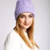 Just Cozy Knitted Hats Purple - Cozy Lined Hat