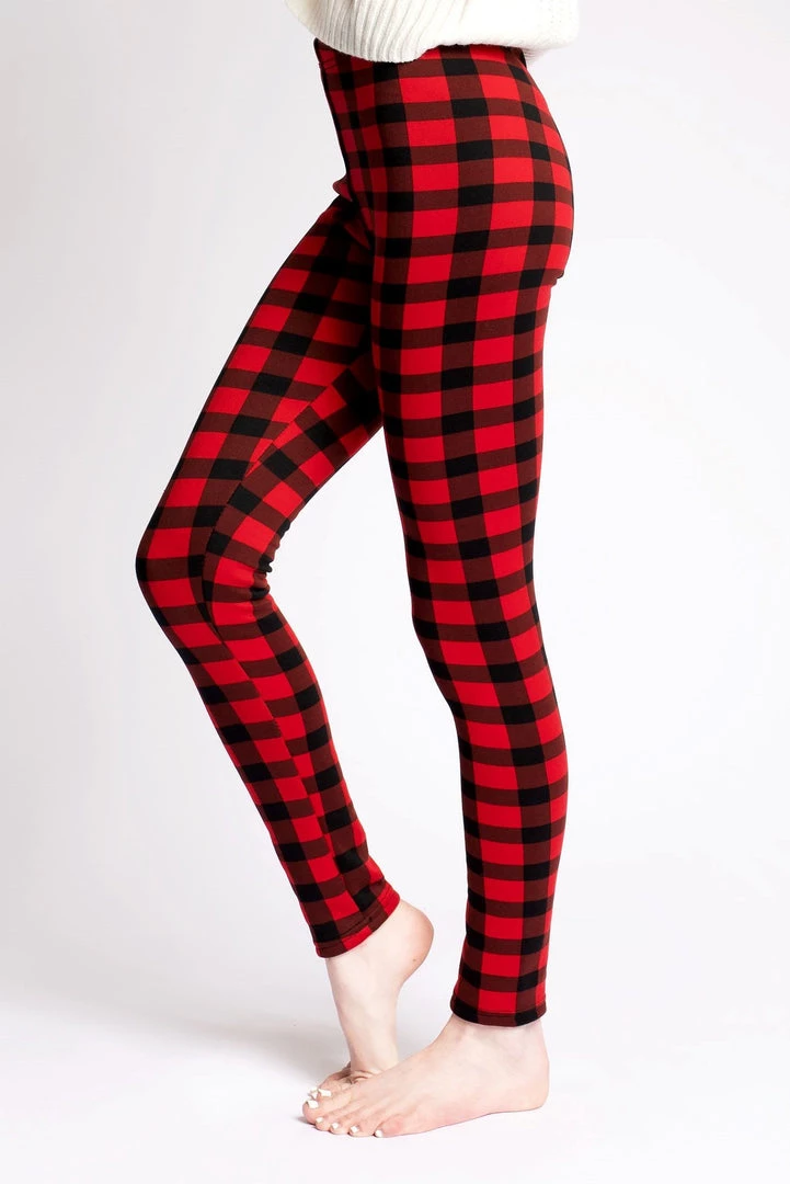 Just Cozy Red Plaid - Cozy Lined 3 Just Cozy Red Plaid - Cozy Lined