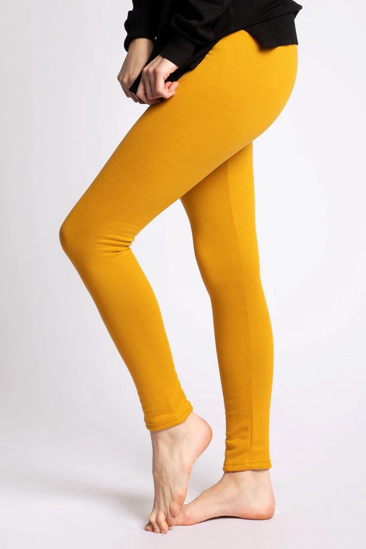 Just Cozy Mustard Yellow - Cozy Lined Fur-Lined 3 Just Cozy Mustard Yellow - Cozy Lined Fur-Lined