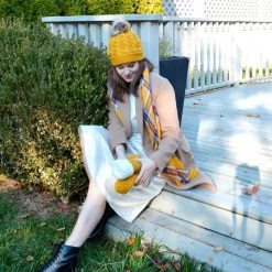 Just Cozy Mustard Yellow - Cozy Lined Hat Knitted Hats