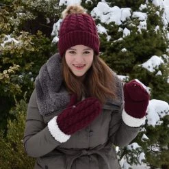 Cerise Just Cozy Set Knit Sets