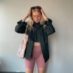 Just Cozy Biker Shorts Pink Shorts